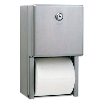 Bobrick Stainless Steel 2-roll Tissue Dispenser, 6 1-16 X 5 15-16 X 11, Stainless Steel freeshipping - TVN Wholesale